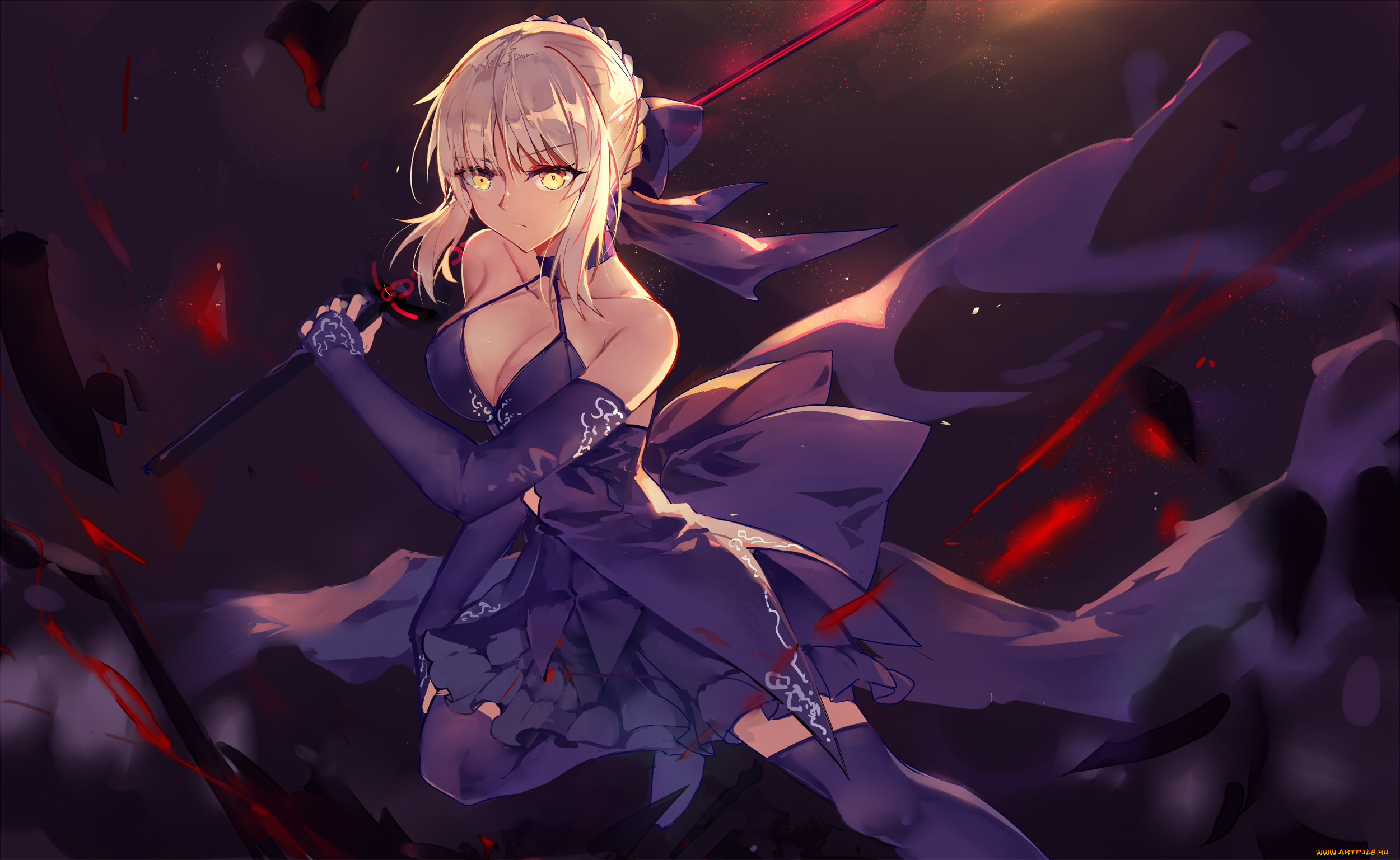 , fate, stay night, saber, alter